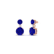 two-stone-round-sapphire-with-drop-diamond-earrings-in-rose-gold-FD-EAR11200GSABL-NL-RG